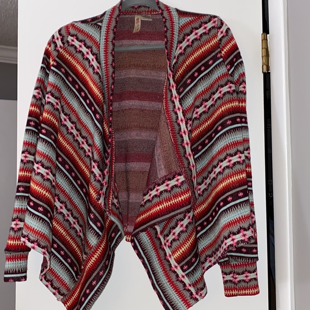 Alice Moon by Anthropologie beautiful boho style open front cardigan size Small